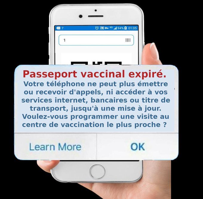 Passeport vaccinal expiré