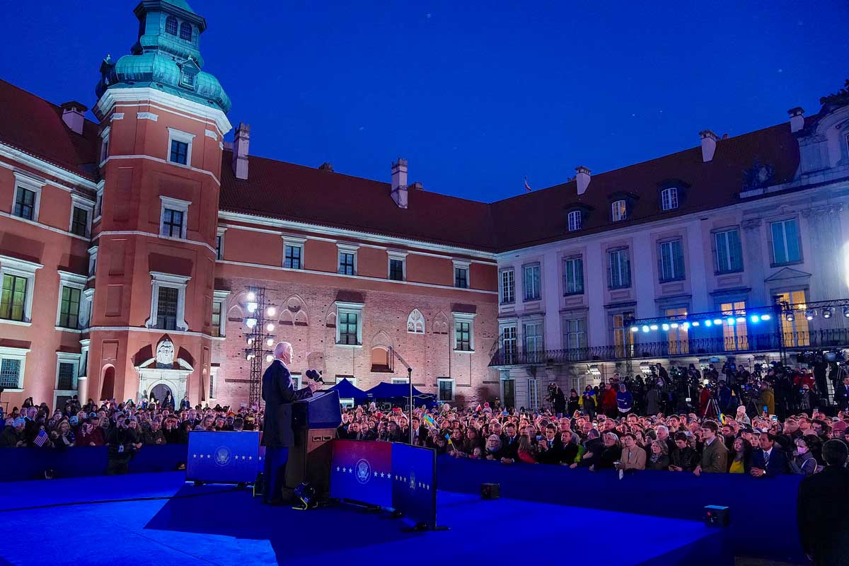 Przemówienie Bidena w Warszawie